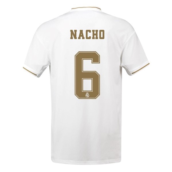 Maillot Football Real Madrid NO.6 Nacho Domicile 2019-20 Blanc